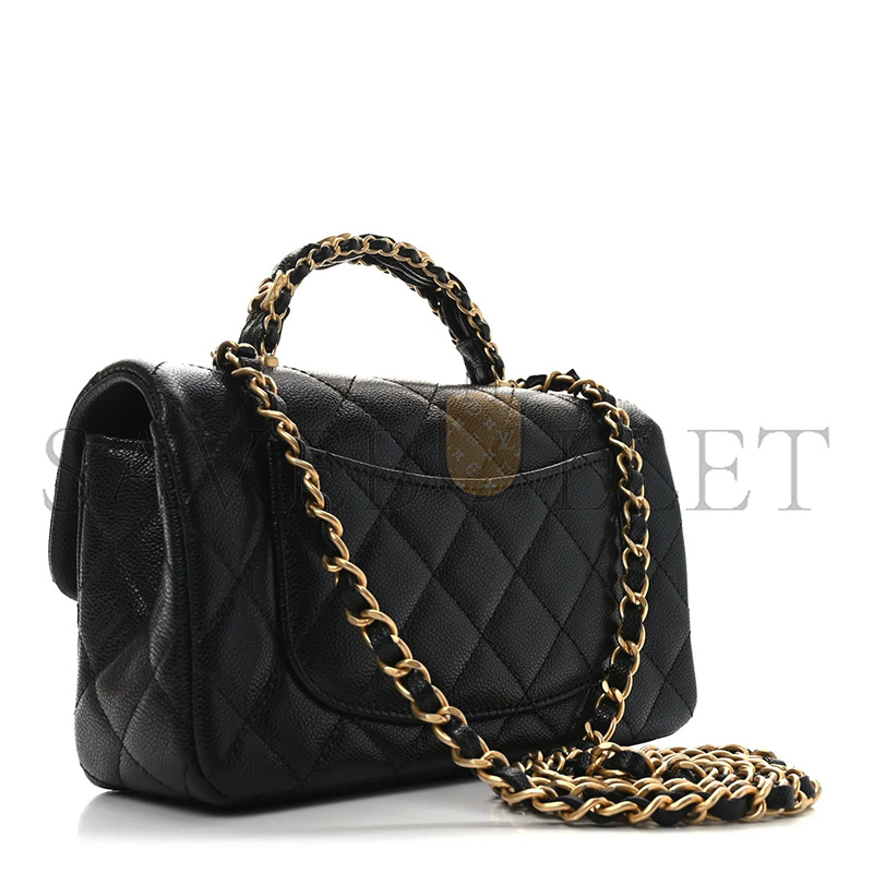 CHANEL MINI CLASSIC BAG GRAINED CALFSKIN AS5701 (19.5*12*6.5cm)
